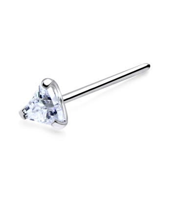 Triangular Stone Straight Nose Stud NSKA-824